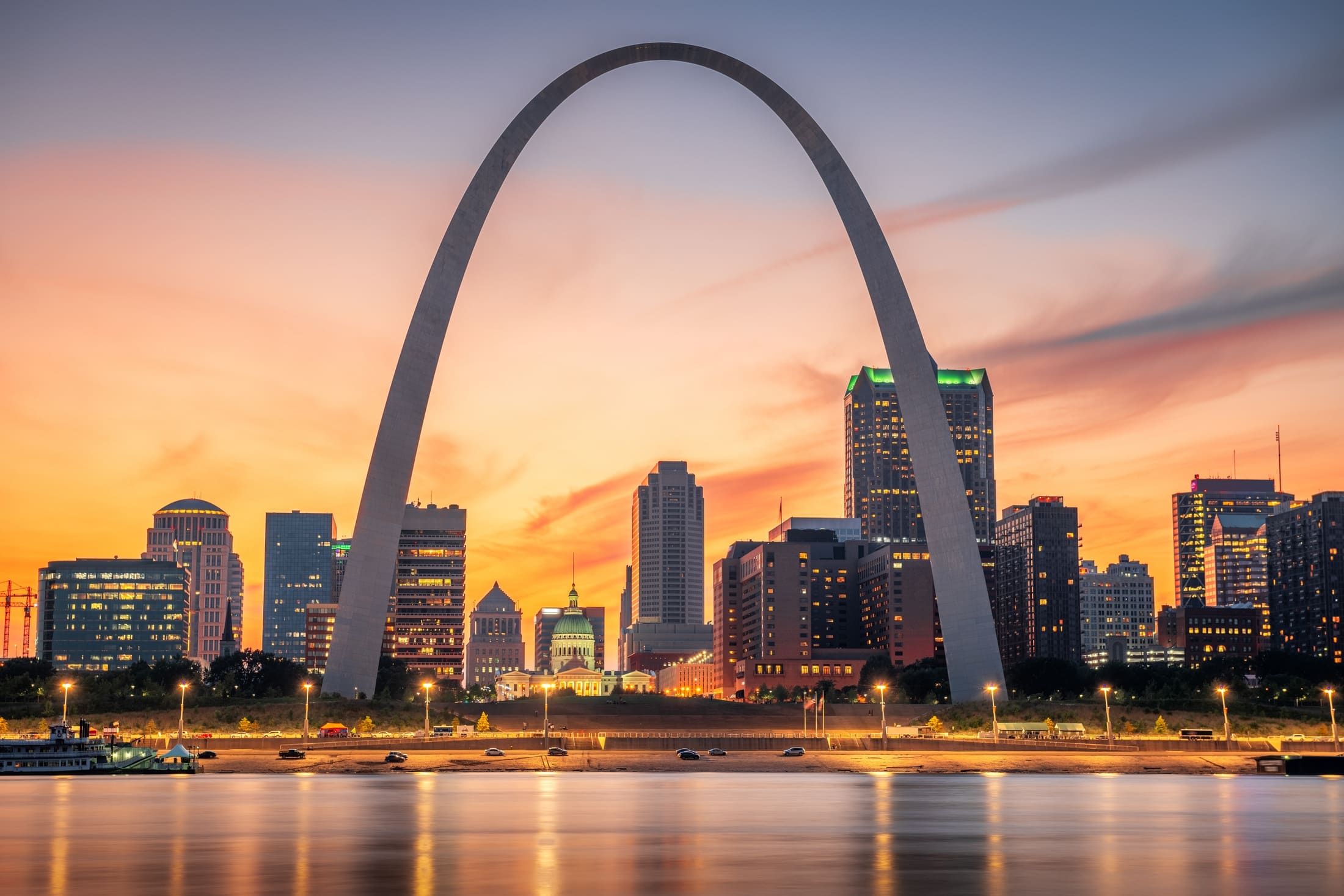 The St. Louis Arch in Missouri