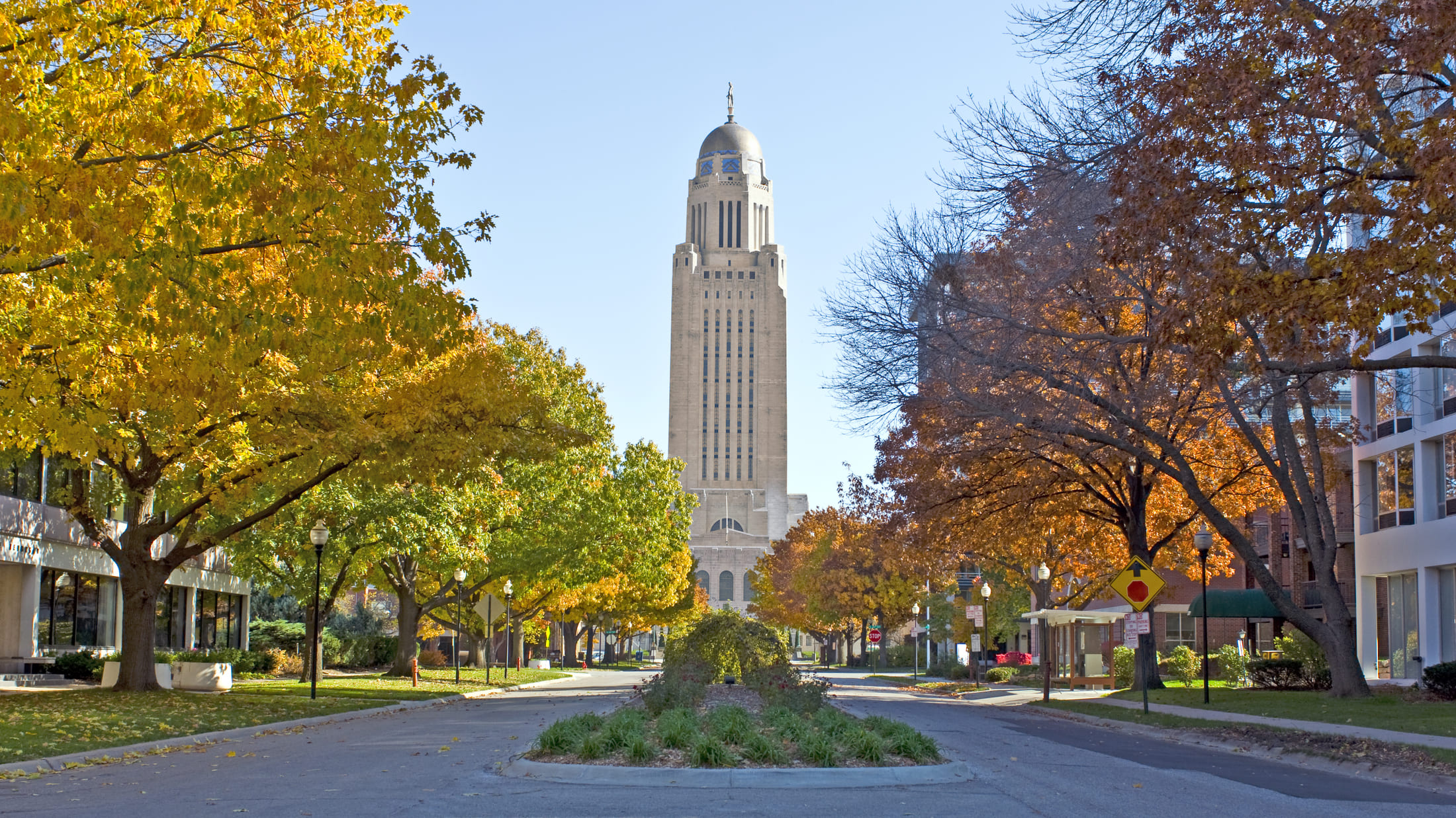 A state capitol building in Nebraska